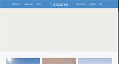 Desktop Screenshot of lechamoisdor.com